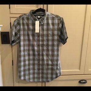 Mens Outerknown short sleeve button down shirt